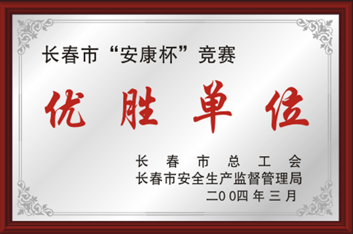 2004年長(zhǎng)春市安康杯